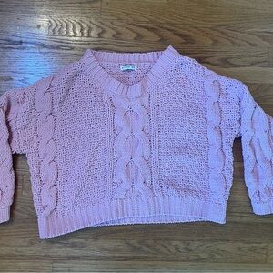 Cotton On pink knit sweater XS excellent used condition